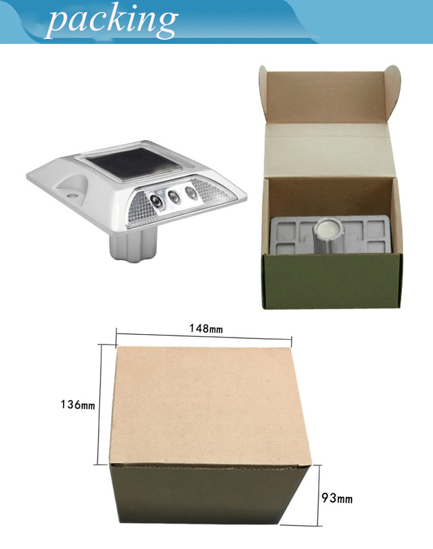 PBW Aluminum Solar Road Stud LED Reflector Solar Road per avvertimento di sicurezza