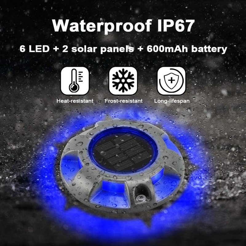 IP68 Acqua resistente all'alluminio luce solare per terrazza per giardino 114*22MM