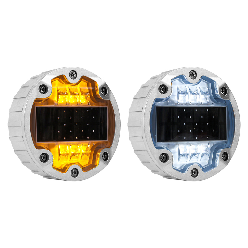 Strada solare incorporata Stud alluminio 60 tonnellate Resiste alla luce lampeggiante Garage impermeabile Autostrada Giardino Strada bordo