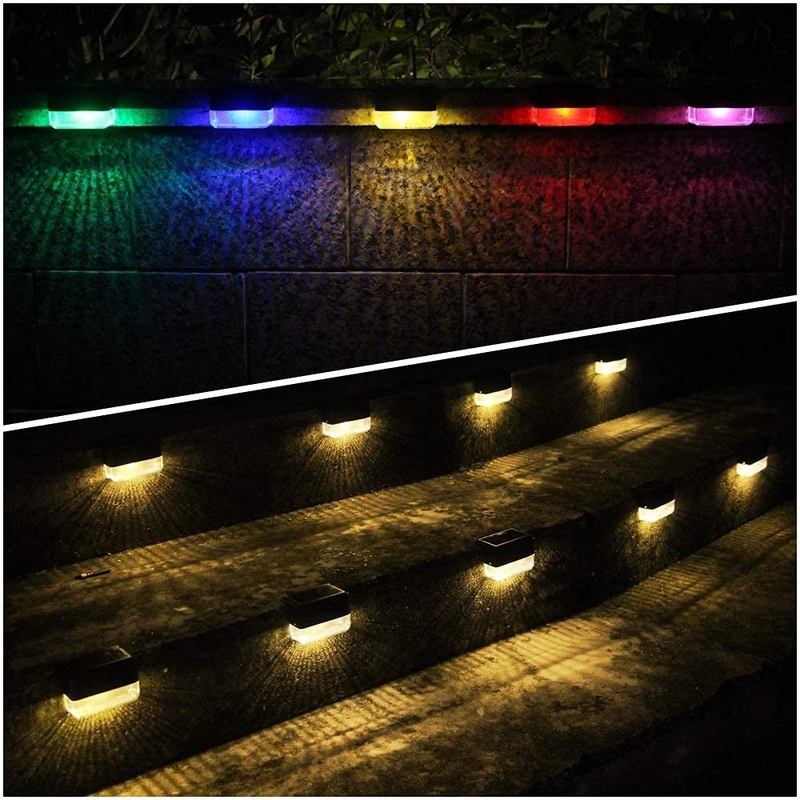 15 ore di caldo bianco RGB luce di recinzione solare 20 lumens ABS PMMA Silicio monocristallino impermeabile