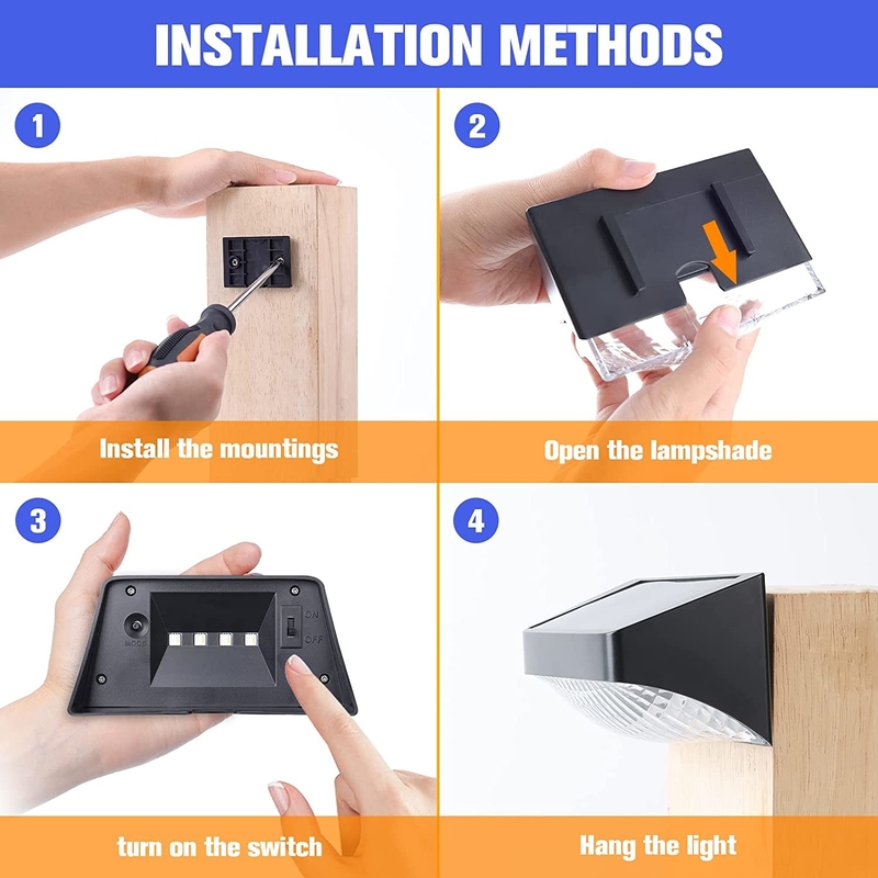 Luci luminose 20 lumens Decorazione da giardino Luce Batteria monocristallina Ni Mh Con 15 ore di lavoro