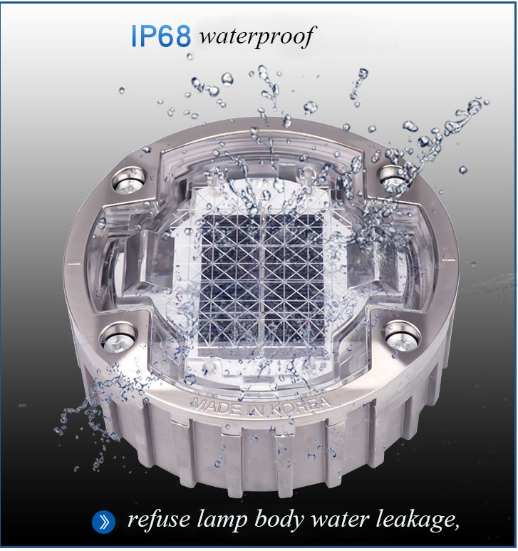Riflettori stradali solari resistenti all'acqua pesanti / puntini stradali a energia solare con sorgente luminosa LED