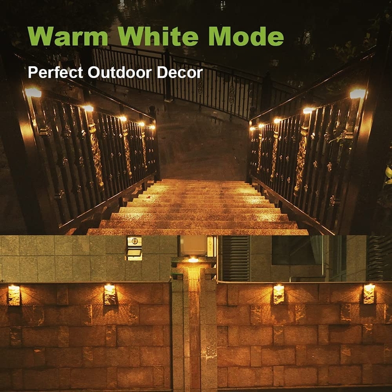 Lampade per giardino solari impermeabili Cct 3500K Panello solare monocristallino bianco caldo di silicio risparmio energetico