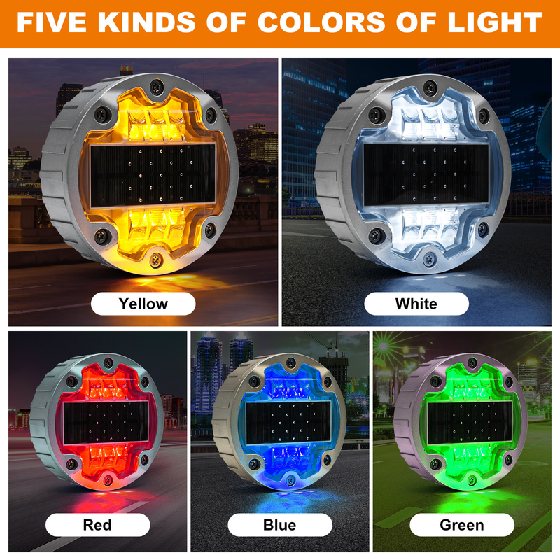 1150g Punti stradali solari in colori multiproteggibili Livello IP68 Voltaggio 2V