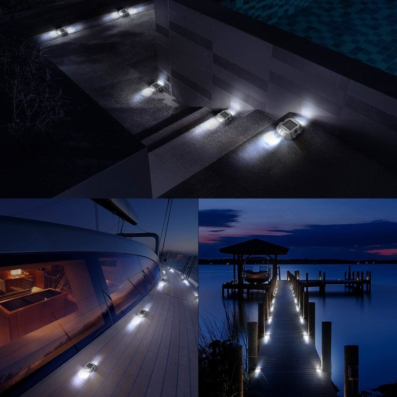Riflettori stradali solari Luce con 6 LED e batteria Ni-MH integrata 100h Tempo di illuminazione