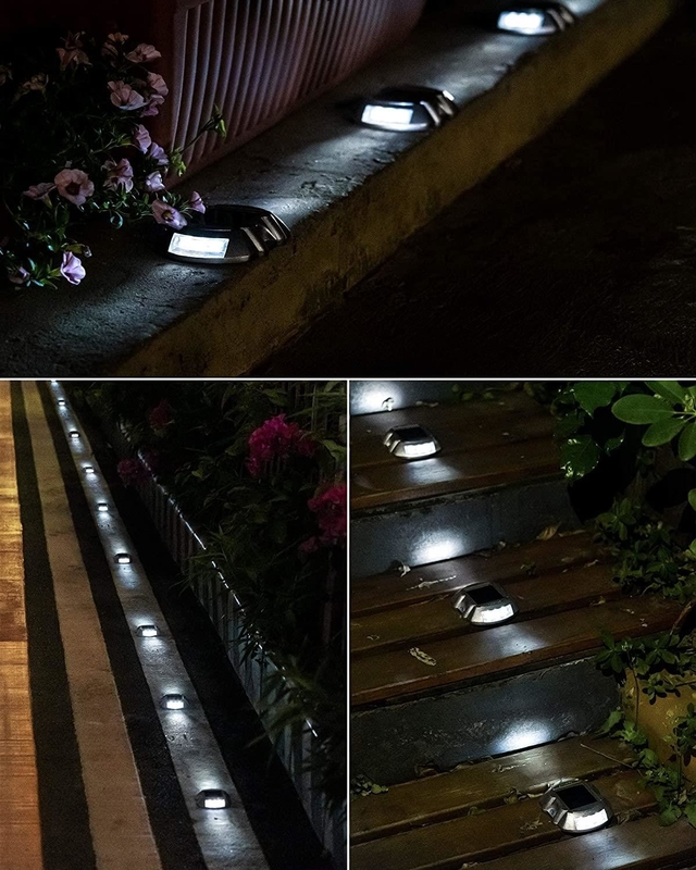 Riflettori stradali solari Luce con 6 LED e batteria Ni-MH integrata 100h Tempo di illuminazione