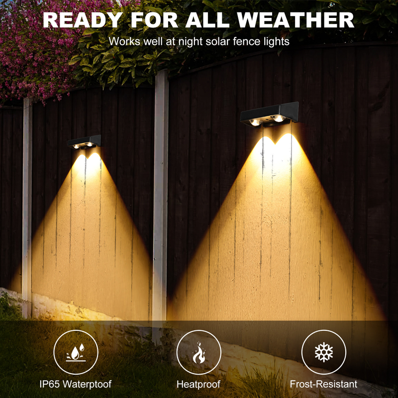 15 ore di tempo di lavoro Fence solare luce per l'ingresso IP65 impermeabile 205 * 50 * 38mm