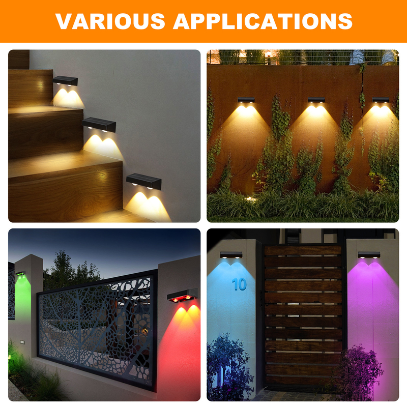 15 ore di tempo di lavoro Fence solare luce per l'ingresso IP65 impermeabile 205 * 50 * 38mm