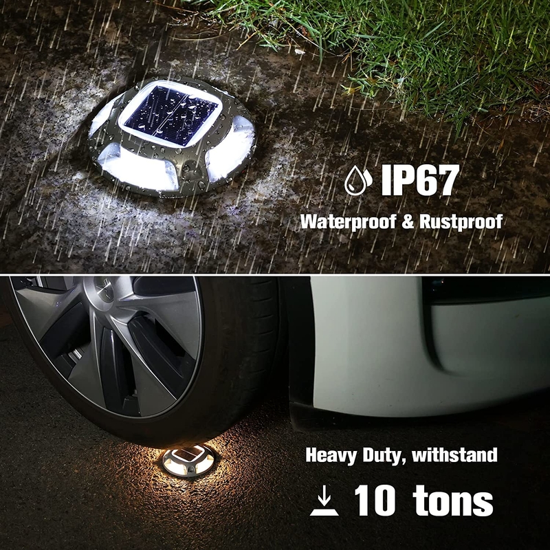 IP67 Lampada di dock solare impermeabile con batteria 1.2V/600MAH Batteria Ni-Mh -20C- 60C per la sicurezza e l'illuminazione del molo