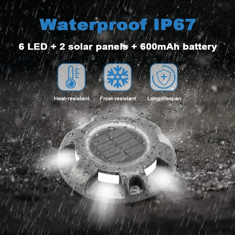 Fonte di luce a LED Punti stradali a energia solare IP68 impermeabili per prestazioni durature