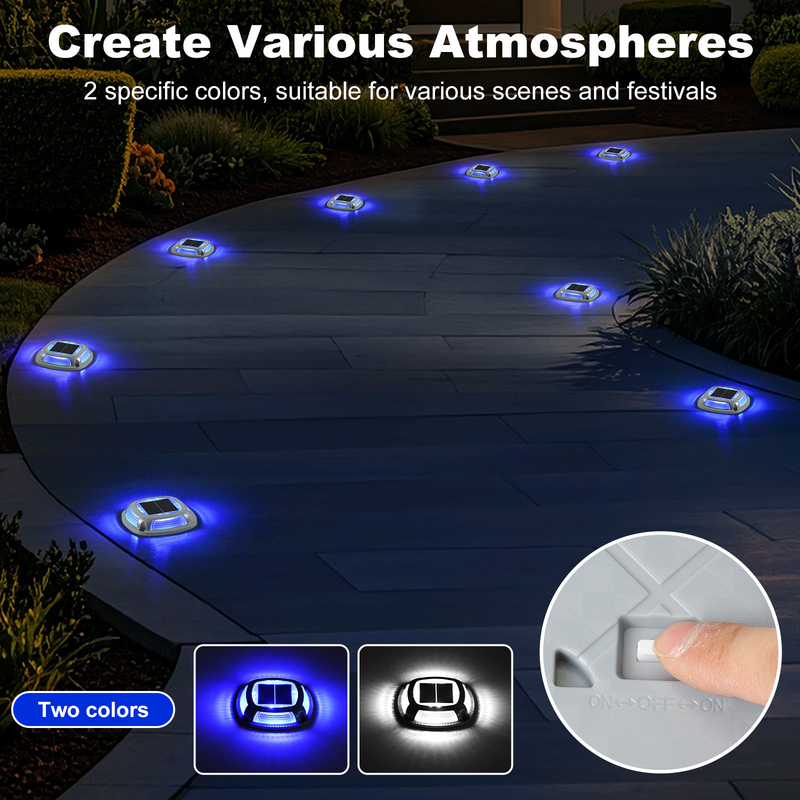 nuovo design di luce solare a led da giardino doccia materiale di alluminio