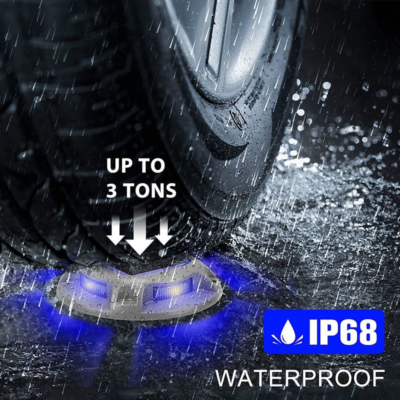 Luce solare per terrazza da 20 lumen con impermeabilità IP67 e allerta luce diurna 6000K per uso esterno