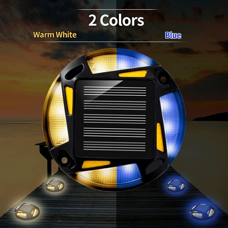 L'illuminazione solare per la sicurezza stradale con 12 pezzi di illuminazione ausiliaria LED anti-invecchiamento