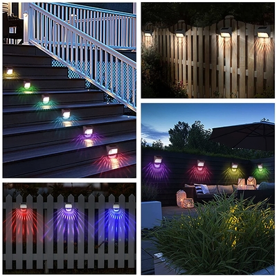 Luce da giardino a energia solare per le scale del patio Lampada per corridoio per cortile esterno Lampada per recinzione solare