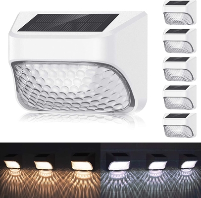 Luce di recinzione a energia solare LED esterna impermeabile per cortile luce da parete luce da giardino decorativa