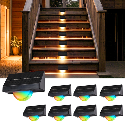 Luce di recinzione a LED solare ️ Illuminazione esterna RGB impermeabile