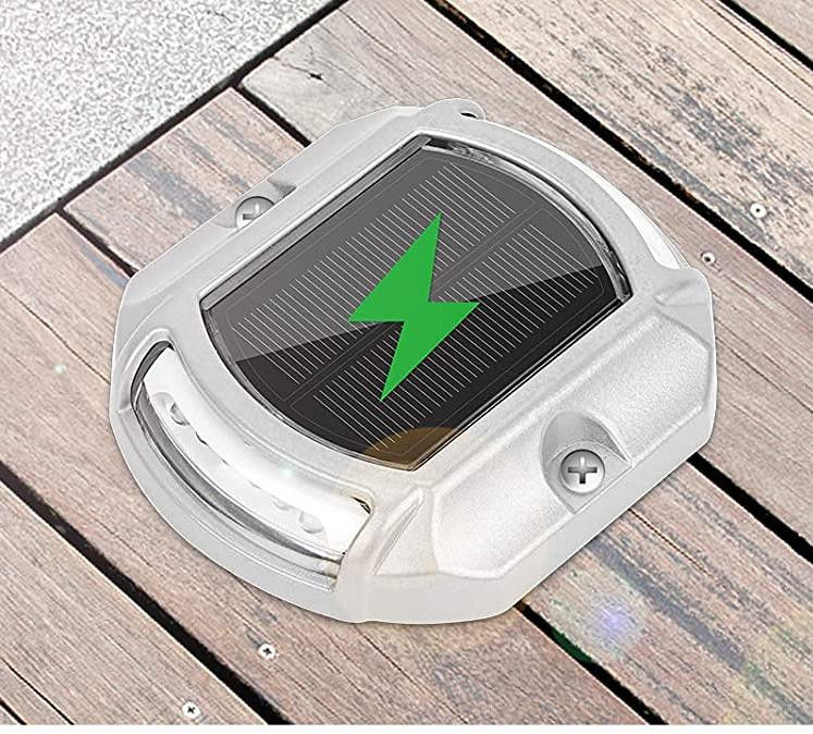 20 lumens Luminosità Aluminio Dock solare Luce a bassa temperatura Operazione facile installazione Peso leggero 140g