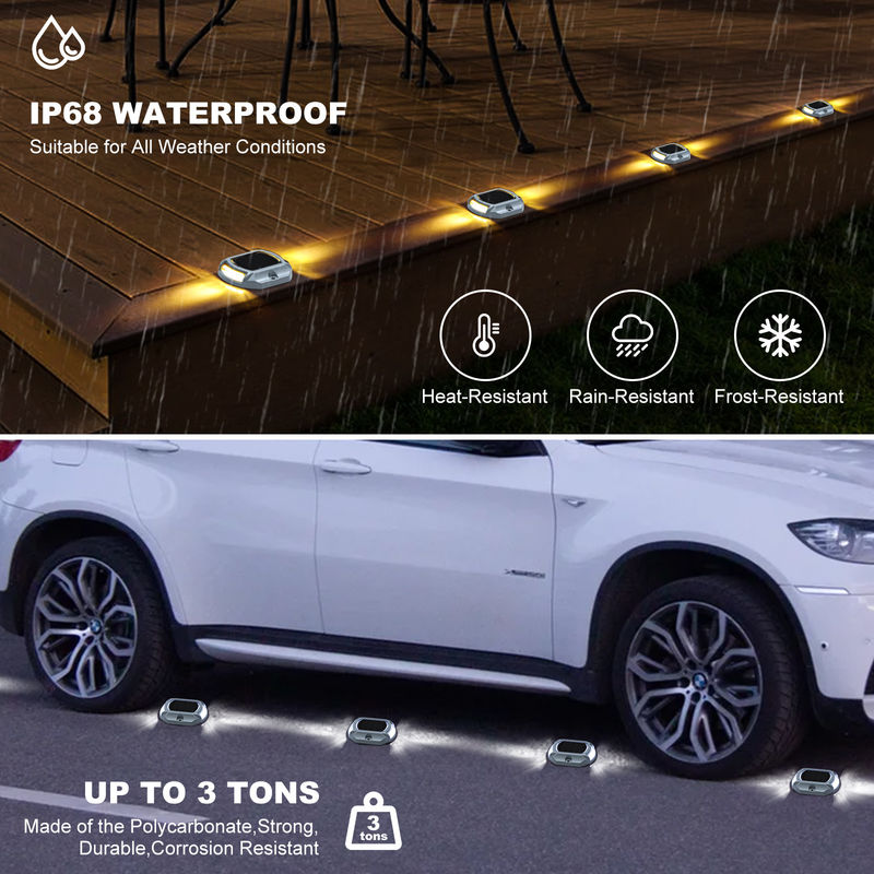 20 lumens Luminosità Aluminio Dock solare Luce a bassa temperatura Operazione facile installazione Peso leggero 140g